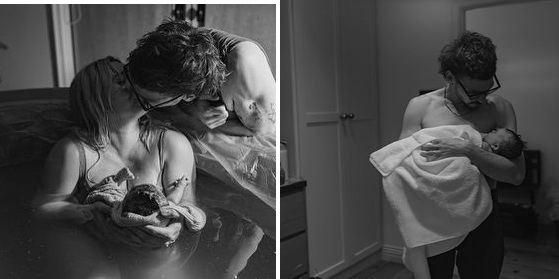 Хилари Дафф родила ребенка в воде и сразу же сделала фотосессию, не выходя из бассейна.